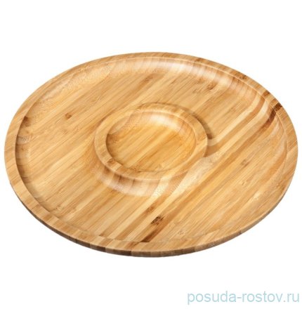 Блюдо 20,5 см 2-х секционное круглое / 260156