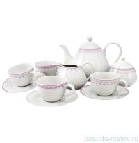 Чайный сервиз на 4 персоны 11 предметов &quot;Hyggelyne /Розовые узоры&quot; / 158496