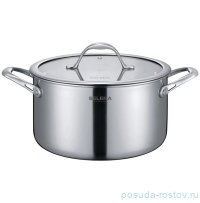 Кастрюля 24 см с крышкой 6 л матовая &quot;Livorno&quot; / 366138