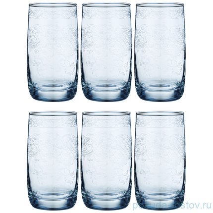 Стаканы для воды 330 мл 6 шт &quot;Light blue /Ренесанс&quot; / 263433