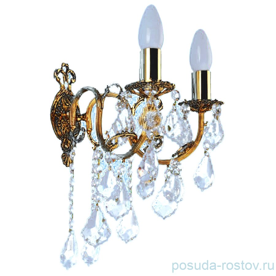 Бра 2 рожковый  Bussy "Бусси" золото / 004334
