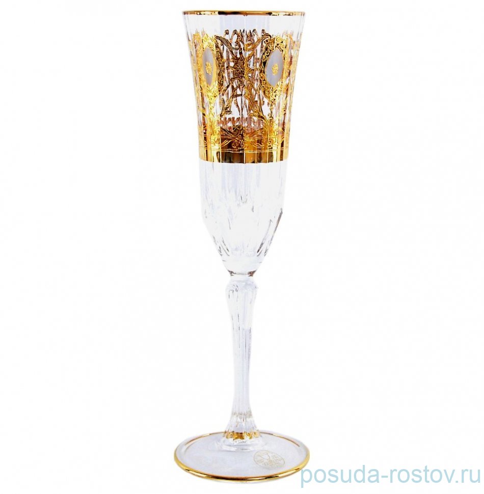 Бокалы для шампанского 180 мл 6 шт "Timon /Адажио /Голубые с золотом" / 149565 Бокалы для шампанского 180 мл 6 шт "Timon /Адажио /Голубые с золотом" / 149565