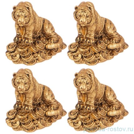 Набор фигурок 5 х 2,5 х 3,8 см 4 шт &quot;Тигр&quot; / 268778