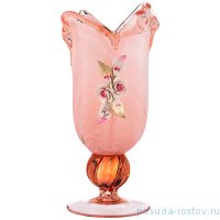 Ваза для цветов 32 см н/н розовая &quot;W. Cristal /Оксана /Муранское стекло&quot; / 251076