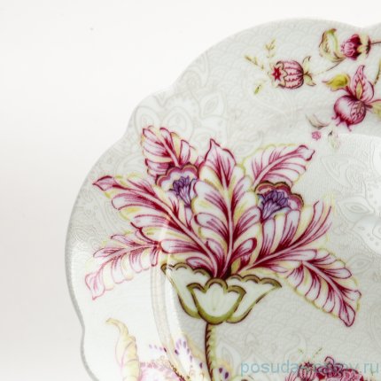 Набор тарелок 20 см 4 шт &quot;Розовый цветок&quot; (подарочная упаковка) / 153238