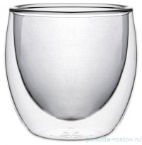 Стакан для виски 250 мл с двойными стенками 8,5 х 9 см серый &quot;Double-wall&quot; / 275012