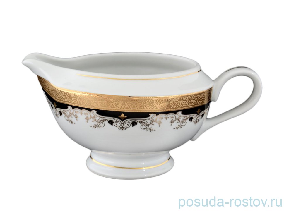 Соусник 400 мл "Кристина /Лилии на чёрном" / 056236 Соусник 400 мл "Кристина /Лилии на чёрном" / 056236