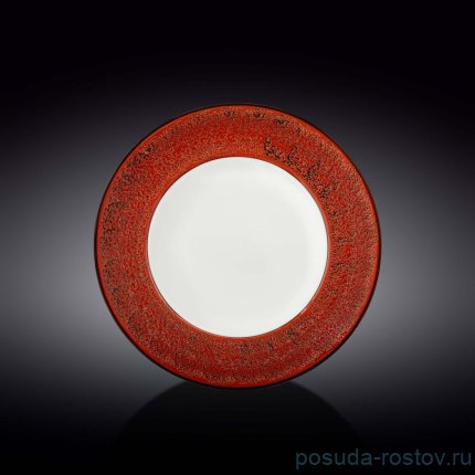Тарелка 25,5 см глубокая красная &quot;Splash&quot; / 261408