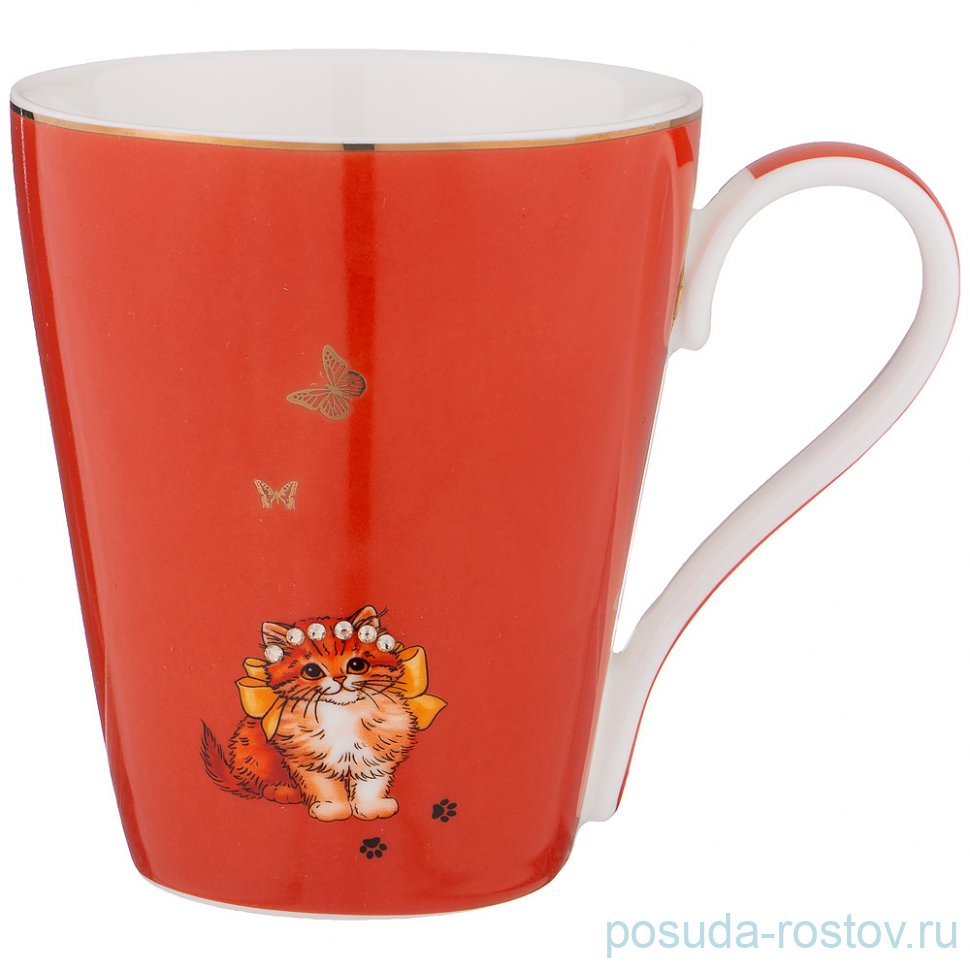 Кружка 400 мл "Кошка /Охра" / 211254