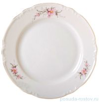 Набор тарелок 24 см 6 шт &quot;Констанция /Бледно-розовый цветок&quot; / 051286