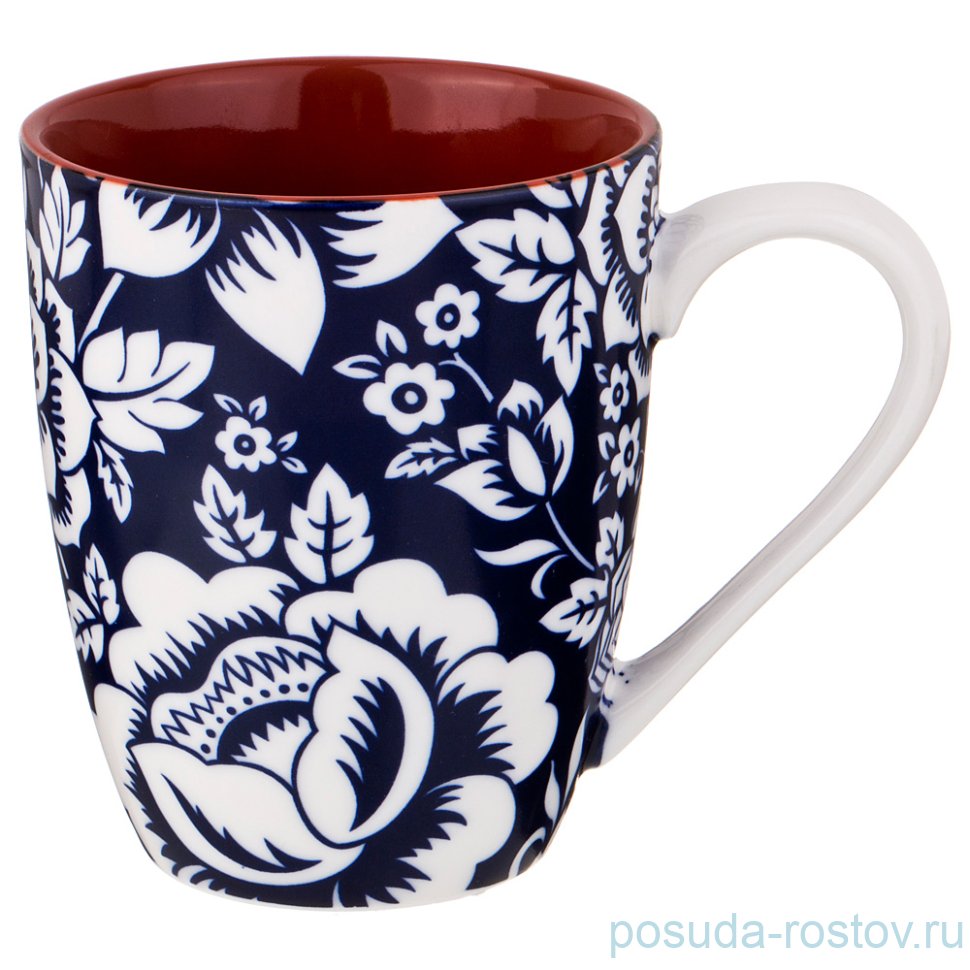 Кружка 400 мл "Марракеш /Цветы /Кобальт" / 192310 Кружка 400 мл "Марракеш /Цветы /Кобальт" / 192310