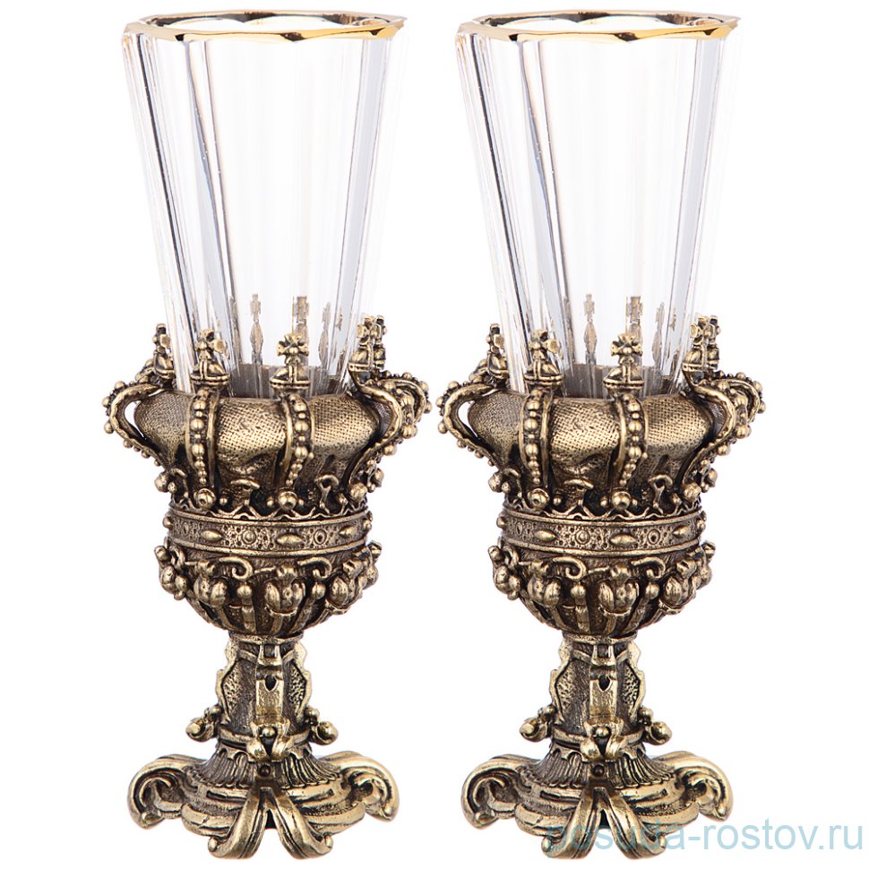 Рюмки 50 мл 2 шт "корона росийской империи" / 268916 Рюмки 50 мл 2 шт "корона росийской империи" / 268916