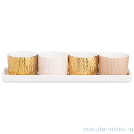 Набор пиал на подставке 5 предметов &quot;Crocus /Микс&quot; / 235747