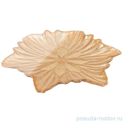 Блюдо 25 см снежинка &quot;snowflake gold shiny&quot; / 259708