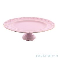 Блюдо 39 см овальное н/н &quot;Соната /Розовый цветок&quot; розовая / 149801