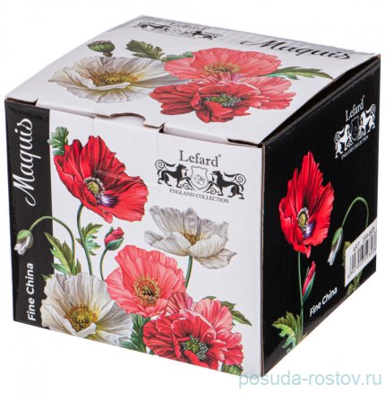 Банка для меда/варенья 300 мл с силиконовой крышкой &quot;маки&quot; / 235792