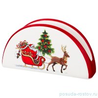 Салфетница 13,3 х 3,7 х 7,1 см &quot;Оленья упряжка&quot; / 190330