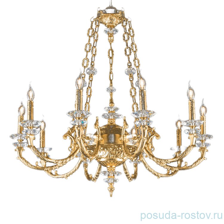 77b0a32d2dc9649eaa4806919b602a76 Люстра 10 рожковая Lux Illumination "Nadia" h-120 см, d-106 см / 221945