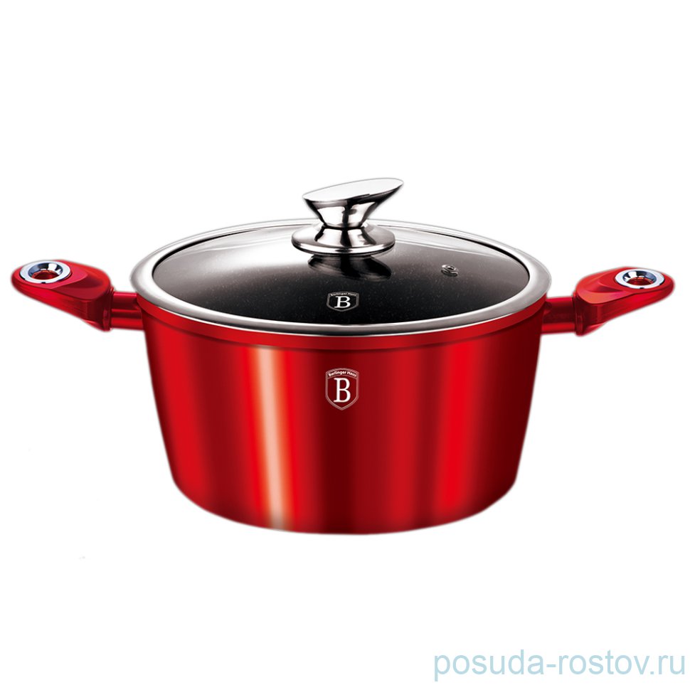 Кастрюля 28 см с крышкой 6,1 л Berlinger Haus "Burgundy Metallic Line" / 106902 Кастрюля 28 см с крышкой 6,1 л Berlinger Haus "Burgundy Metallic Line" / 106902