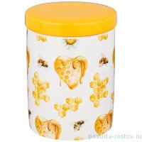 Банка для сыпучих продуктов 650 мл с деревянной крышкой &quot;Honey bee&quot; / 256517