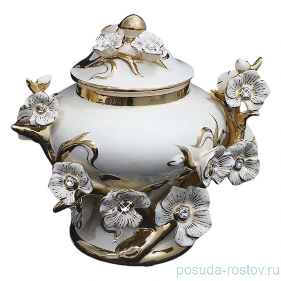 Фруктовница 34 см н/н с крышкой (подарочная упаковка) / 356679 Фруктовница 34 см н/н с крышкой (подарочная упаковка) / 356679