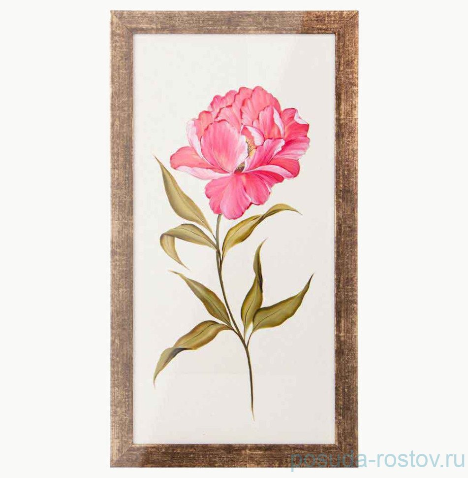 Панно 29,5 х 54,5 х 1 см "Пион" / 327775 Панно 29,5 х 54,5 х 1 см "Пион" / 327775