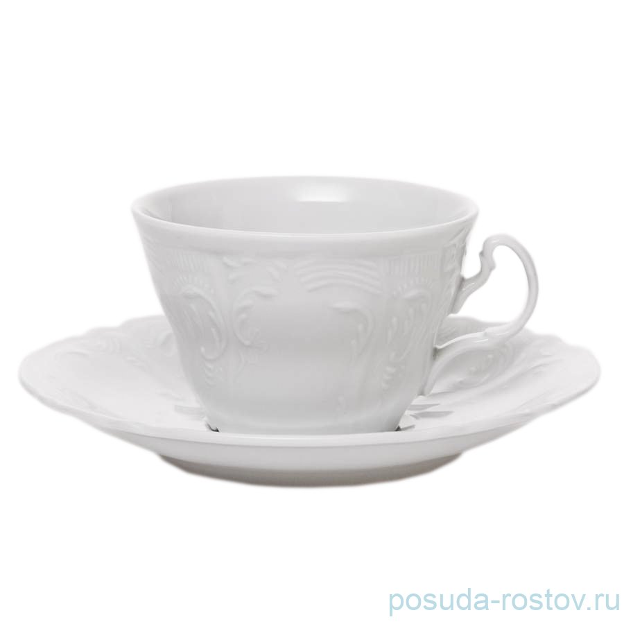 Набор кофейных пар 155 мл 6 шт высокие "Бернадотт /Без декора" / 063942