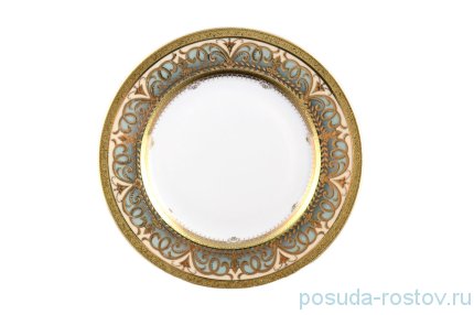 Набор тарелок 21 см 6 шт &quot;Констанц /Арабеск /Бирюза с золотом&quot; / 099979