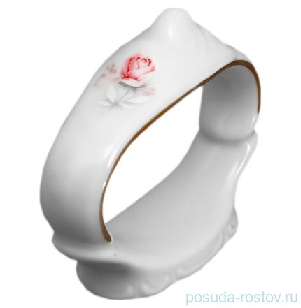 Кольцо для салфетки &quot;Бернадотт /Серая роза /золото&quot; / 012496