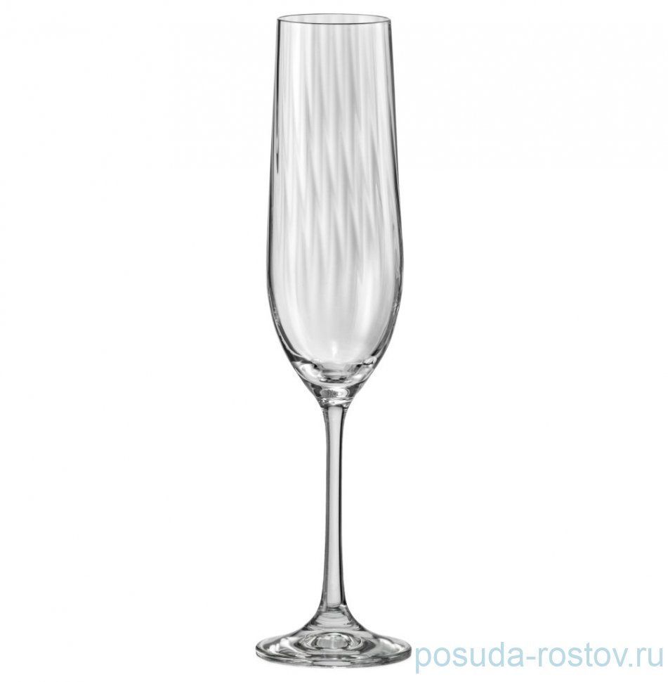 Бокалы для шампанского 190 мл 6 шт "Виола /Оптика /Без декора" / 094723 Бокалы для шампанского 190 мл 6 шт "Виола /Оптика /Без декора" / 094723