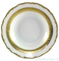 Набор тарелок 23 см 6 шт глубокие &quot;Анжелика /Золотая лента&quot; / 027676