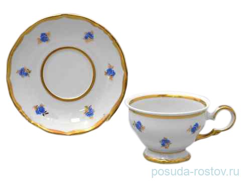 Набор чайных пар 220 мл 6 шт Bohemia Porcelan Moritz Zdekauer 1810 s.r.o. "Анжелика /Незабудка" / 027582 Набор чайных пар 220 мл 6 шт Bohemia Porcelan Moritz Zdekauer 1810 s.r.o. "Анжелика /Незабудка" / 027582