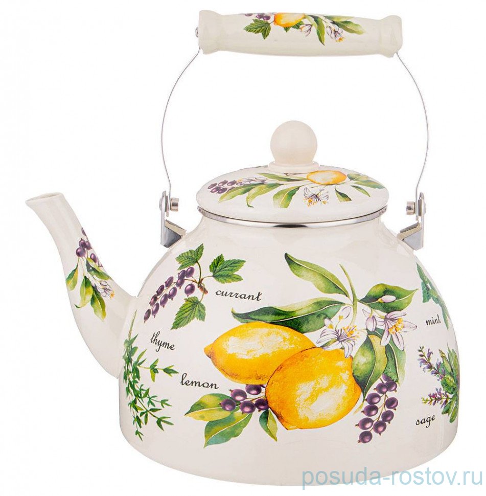 Чайник 4 л эмалированный "секретные ингредиенты" / 274414 Чайник 4 л эмалированный "секретные ингредиенты" / 274414