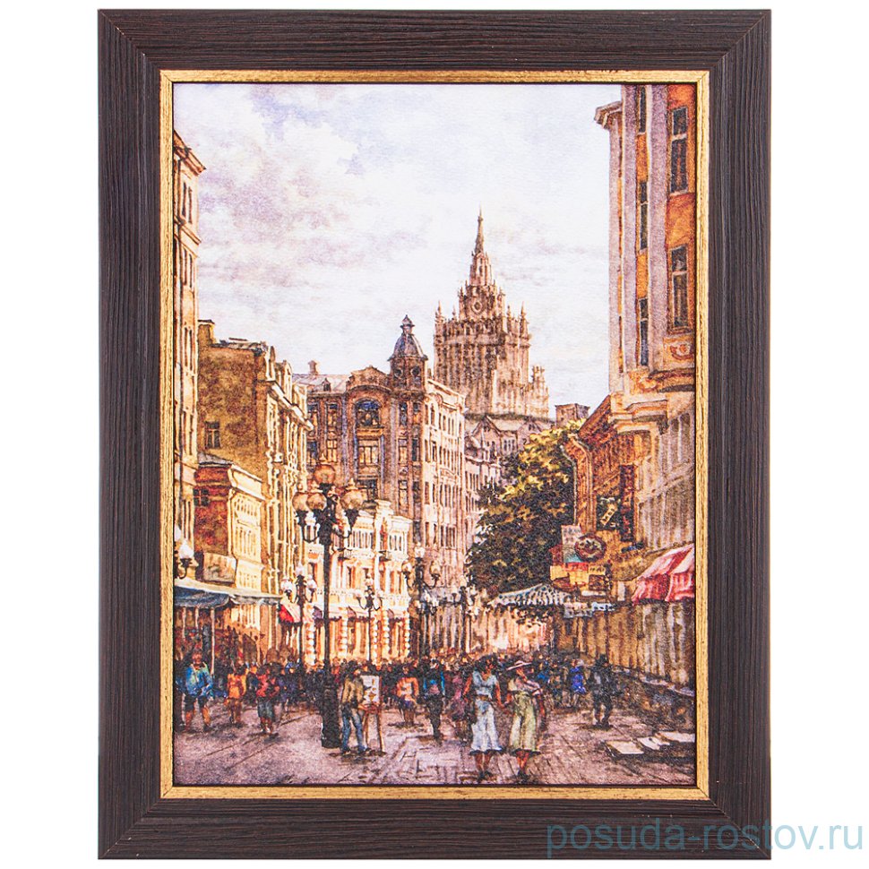 Картина 30 х 40 см "Города" /рамка венге с золотом / 275127 Картина 30 х 40 см "Города" /рамка венге с золотом / 275127