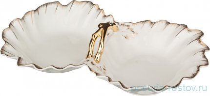 Менажница 30 х 20 см 2-х секционная &quot;Зефир&quot; / 192563