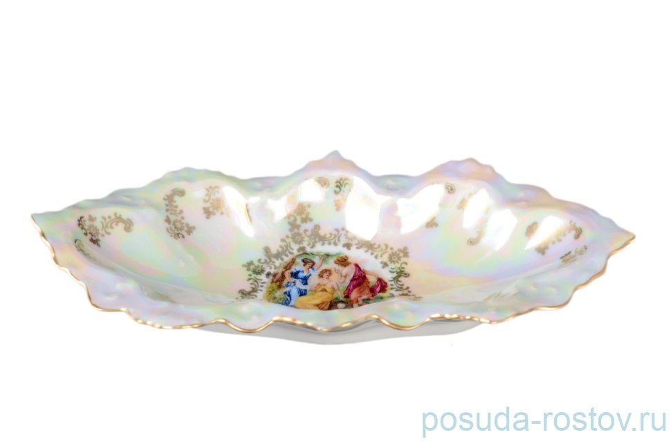 Блюдо 21 см для оливок "Корона /Мадонна перламутр" / 049111