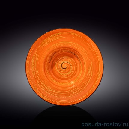 Тарелка 25,5 см глубокая оранжевая &quot;Spiral&quot; / 261580