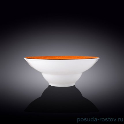 Тарелка 25,5 см глубокая оранжевая &quot;Spiral&quot; / 261580