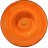 Тарелка 25,5 см глубокая оранжевая &quot;Spiral&quot; / 261580