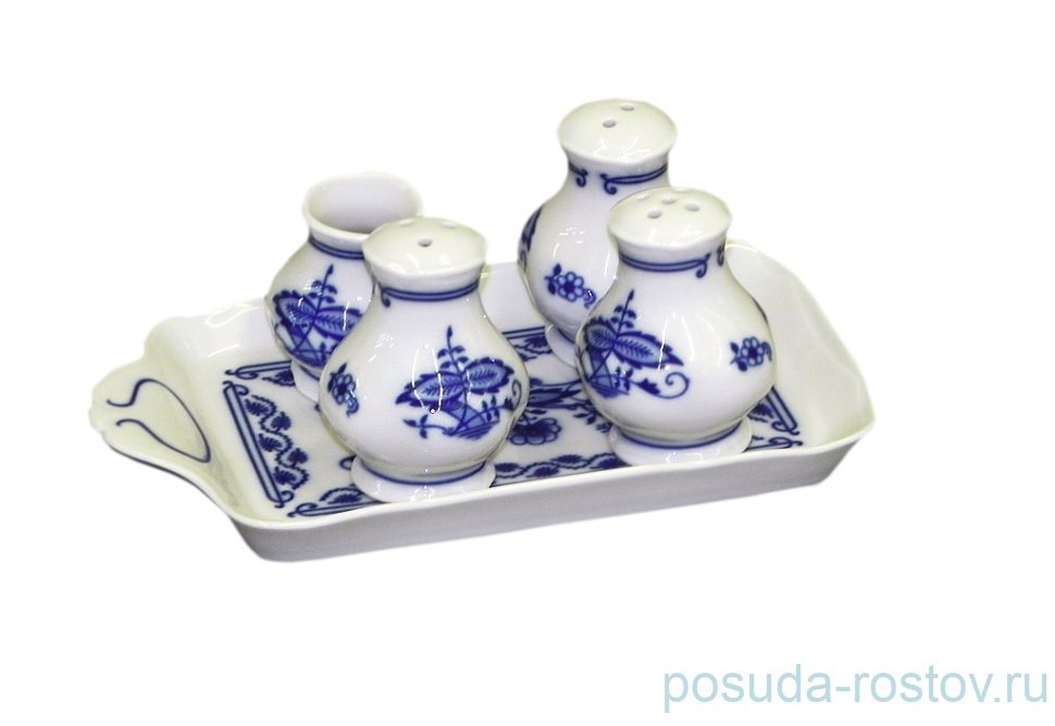 Набор для специй 5 предметов "Мэри Энн /Гжель" / 157842