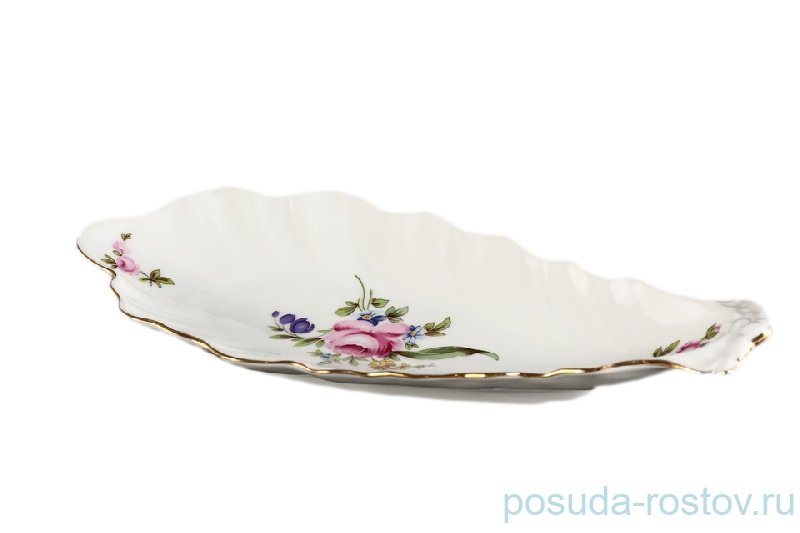 Блюдо 20 см ракушка "Корона /Полевой цветок"  / 057208