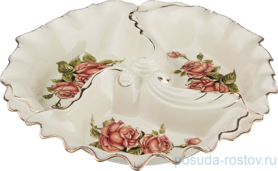 Менажница 36 х 7 см "корейская роза" / 186402