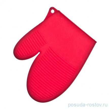 Прихватка 21 х 17 см силиконовая бордовая / 206332