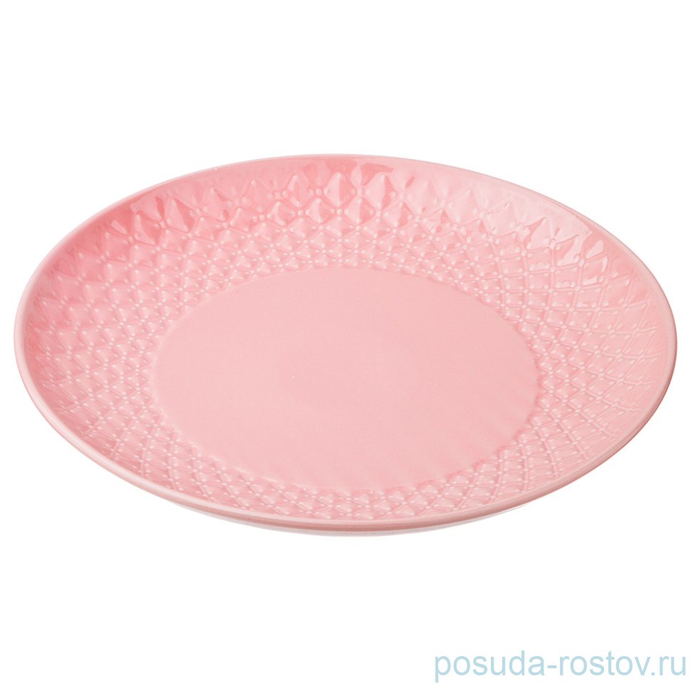 Блюдо 30 см круглое "Времена года /розовое" / 186325