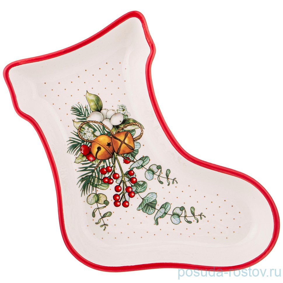 Блюдо 21 х 15,5 х 3 см Сапожок "Celebration" / 270726 Блюдо 21 х 15,5 х 3 см Сапожок "Celebration" / 270726