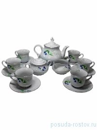 Чайный сервиз на 6 персон 15 предметов &quot;Констанция /Ландыши&quot; / 232409