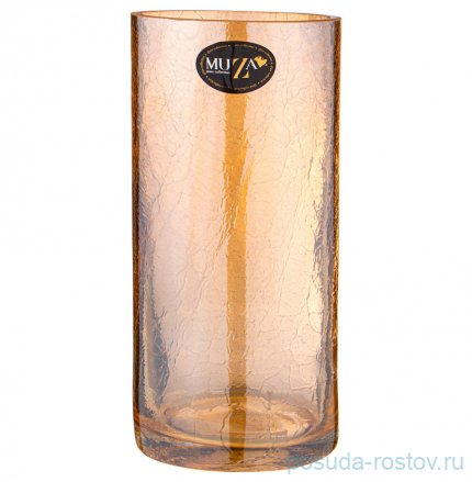 Ваза для цветов 12 х 25 см &quot;Cracle amber&quot; / 312844