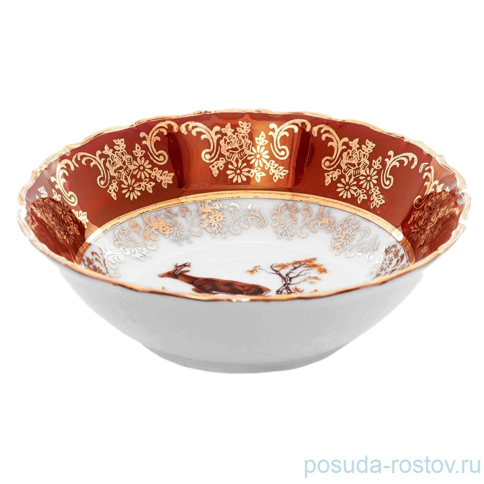 Набор салатников 13 см 6 шт "Фредерика /Охота красная" / 165868