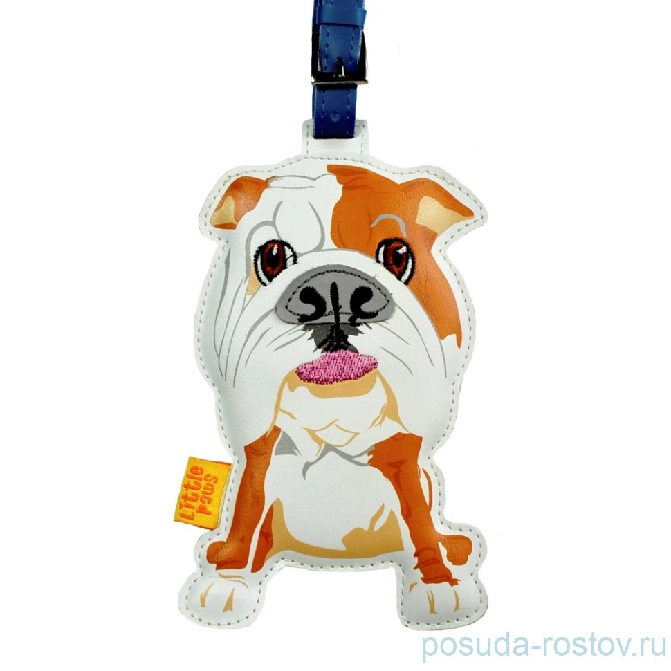 Кожаный брелок на сумку  Arora Design "Bull Dog" / 144002