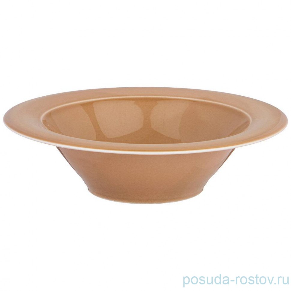 Тарелка 22 см глубокая "tint /мокко" (3шт.) / 263888